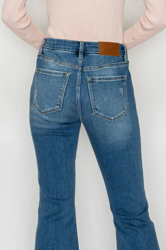 AT1018FLMT - ECO FRIENDLY CORSET CROP FLARE JEANS - Image 10