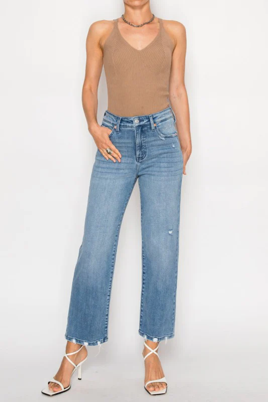 AT1088STMT - TUMMY CONTROL HIGH RISE STRAIGHT JEAN