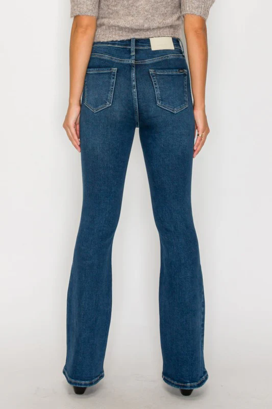AT20004D - TUMMY CONTROL HIGH RISE BOOTCUT JEANS * - Image 6