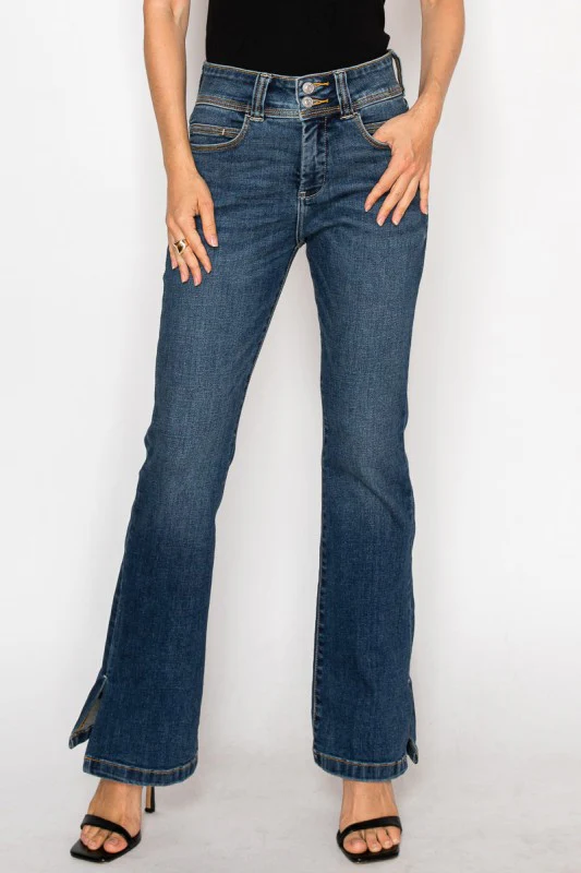AT2060BTDT *Tummy Control* High Rise Bootcut Jeans - Image 4