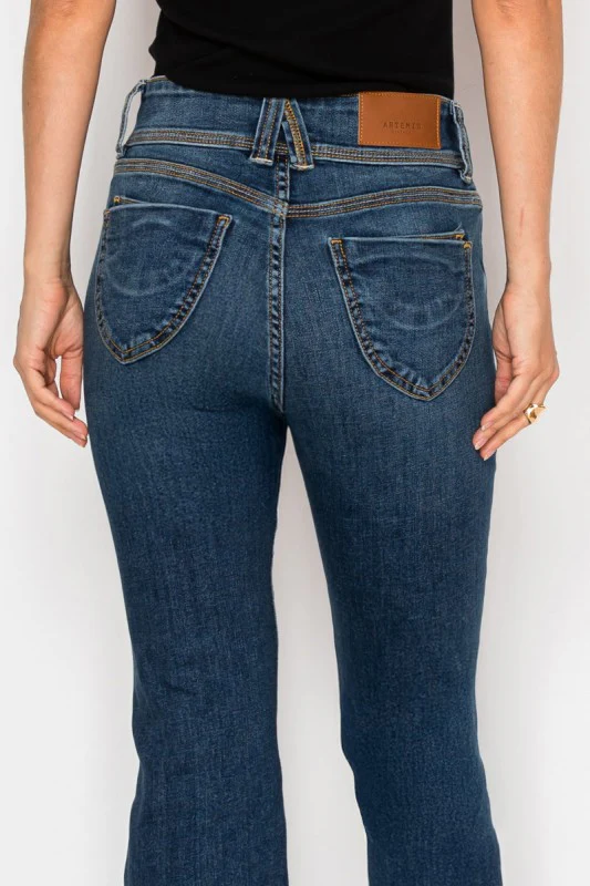 AT2060BTDT *Tummy Control* High Rise Bootcut Jeans - Image 9