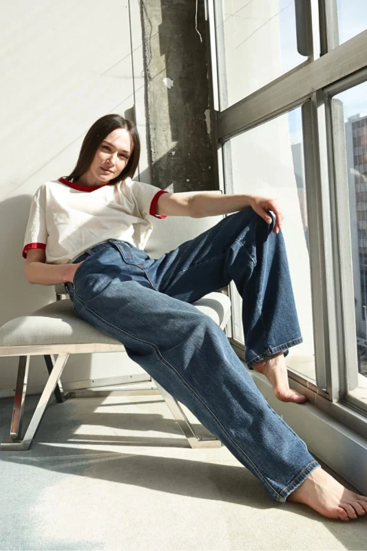 AT2068PZM - RELAXED HIGH RISE PALAZZO JEANS