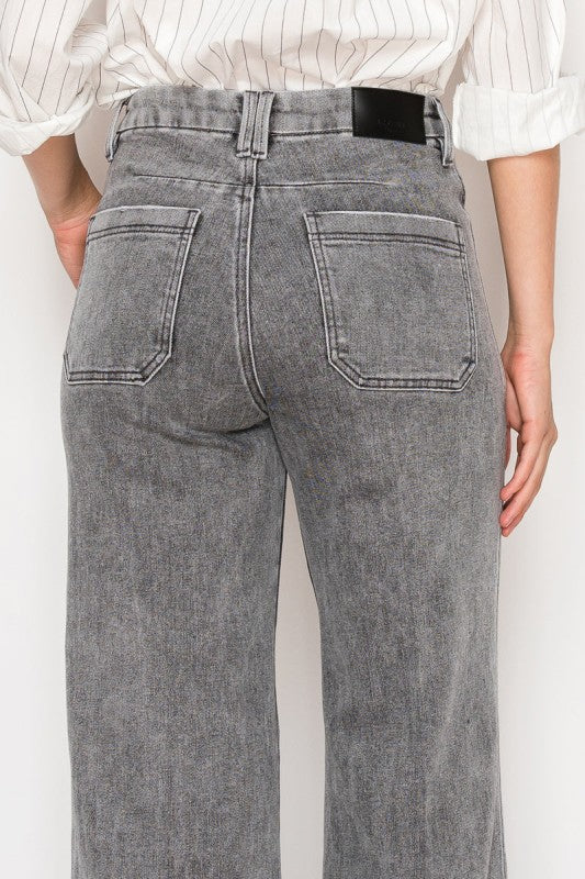 AT2101PZLG - High Rise the Perfect Palazzo Jeans - Image 9