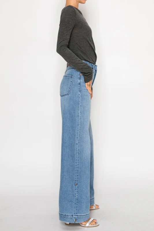 AT2109WDM - TUMMY CONTROL HIGH RISE A-WIDE JEANS - Image 6
