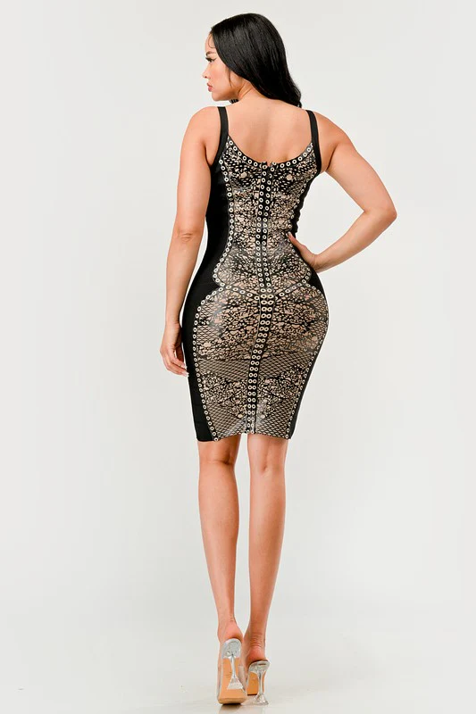 Athina Dark Aztec Dress - Image 15
