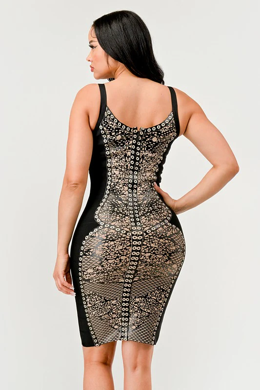 Athina Dark Aztec Dress - Image 7