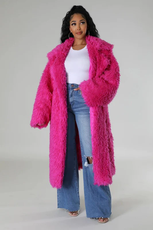 ATHINA Fuzzy Fur Winter Heavy Jacket - Image 3