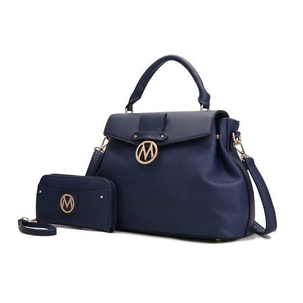 Aurora Vegan Leather Satchel and Wallet - Image 10