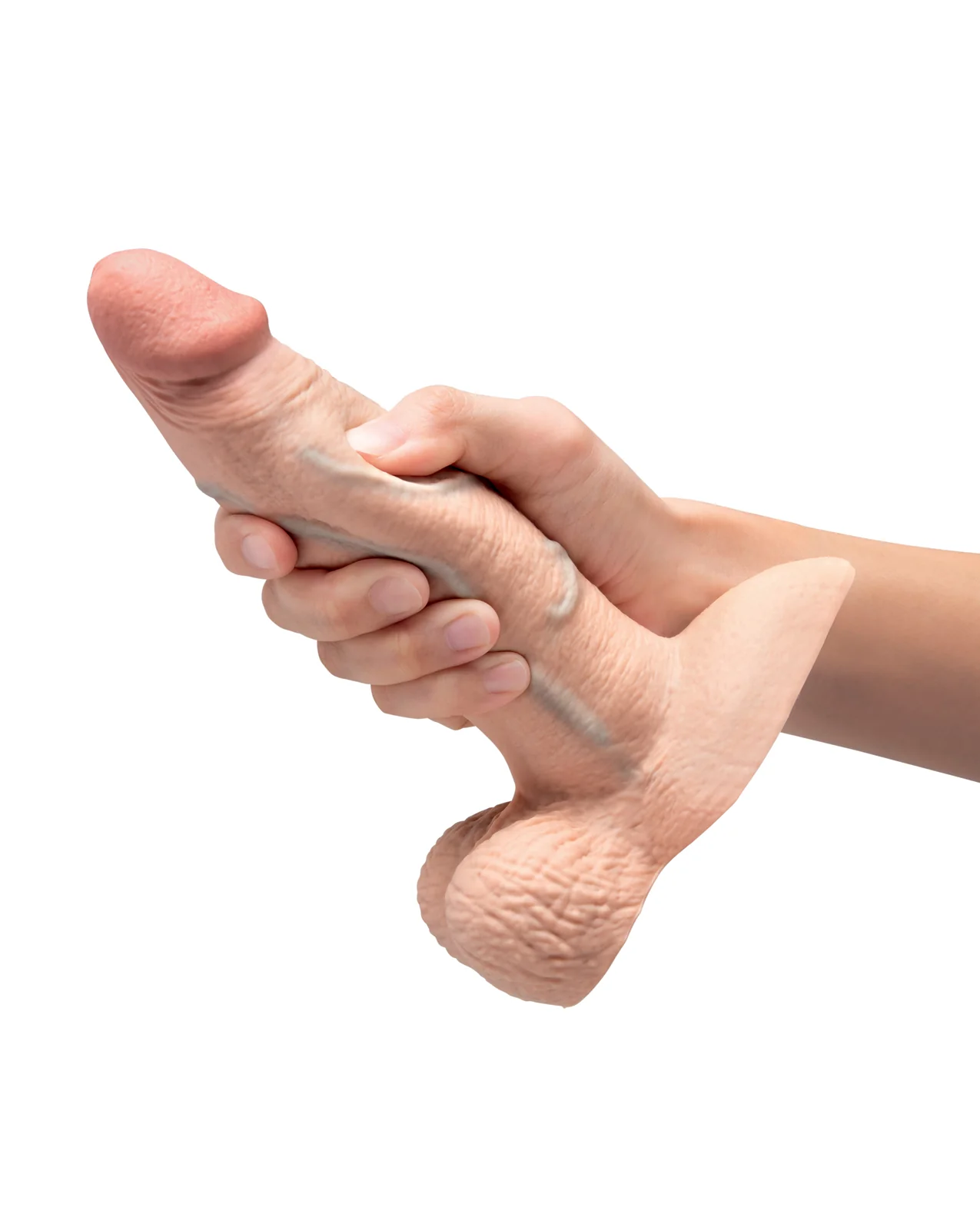 b-Vibe Slipskin 7" Girthy - Cream - Image 5