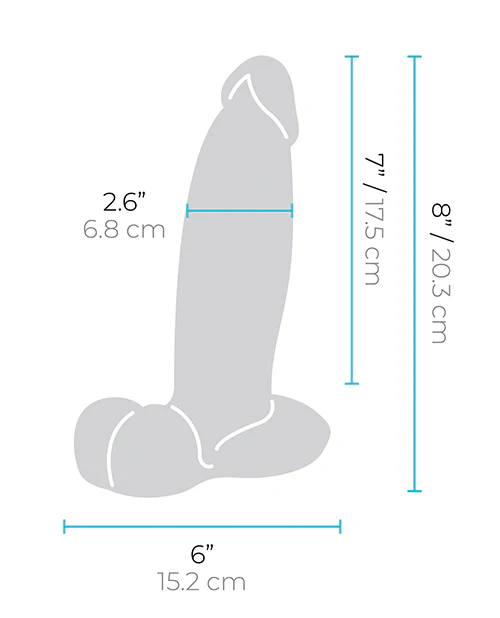 b-Vibe Slipskin 8" Girthy - Mocha - Image 6