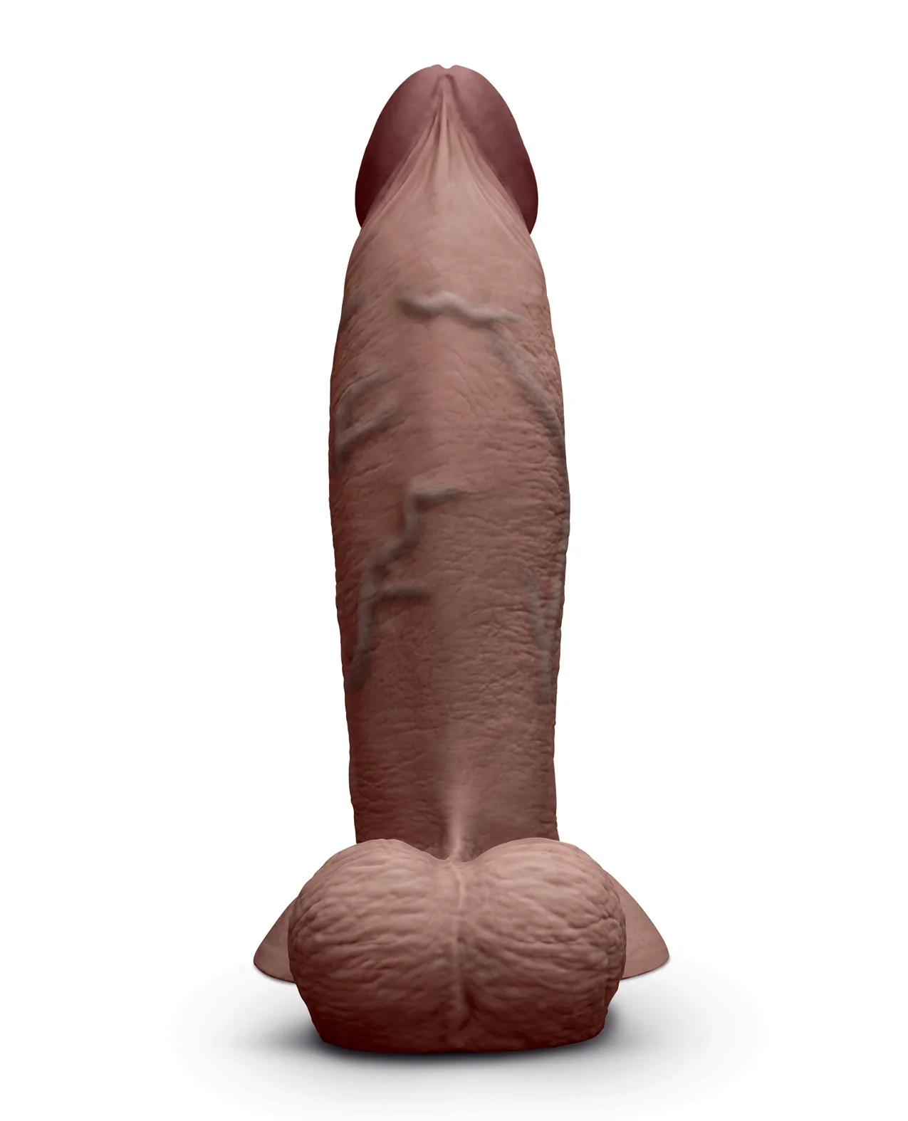 b-Vibe Slipskin 9" Girthy - Brown - Image 3
