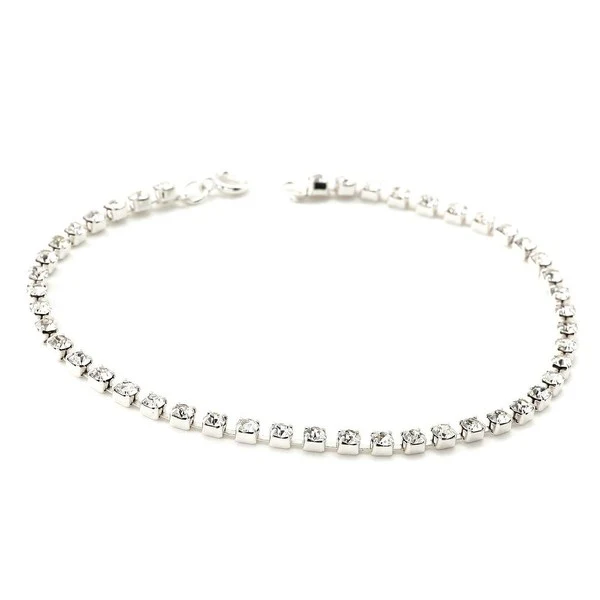 Basic Single Row Strand Tennis Anklet
