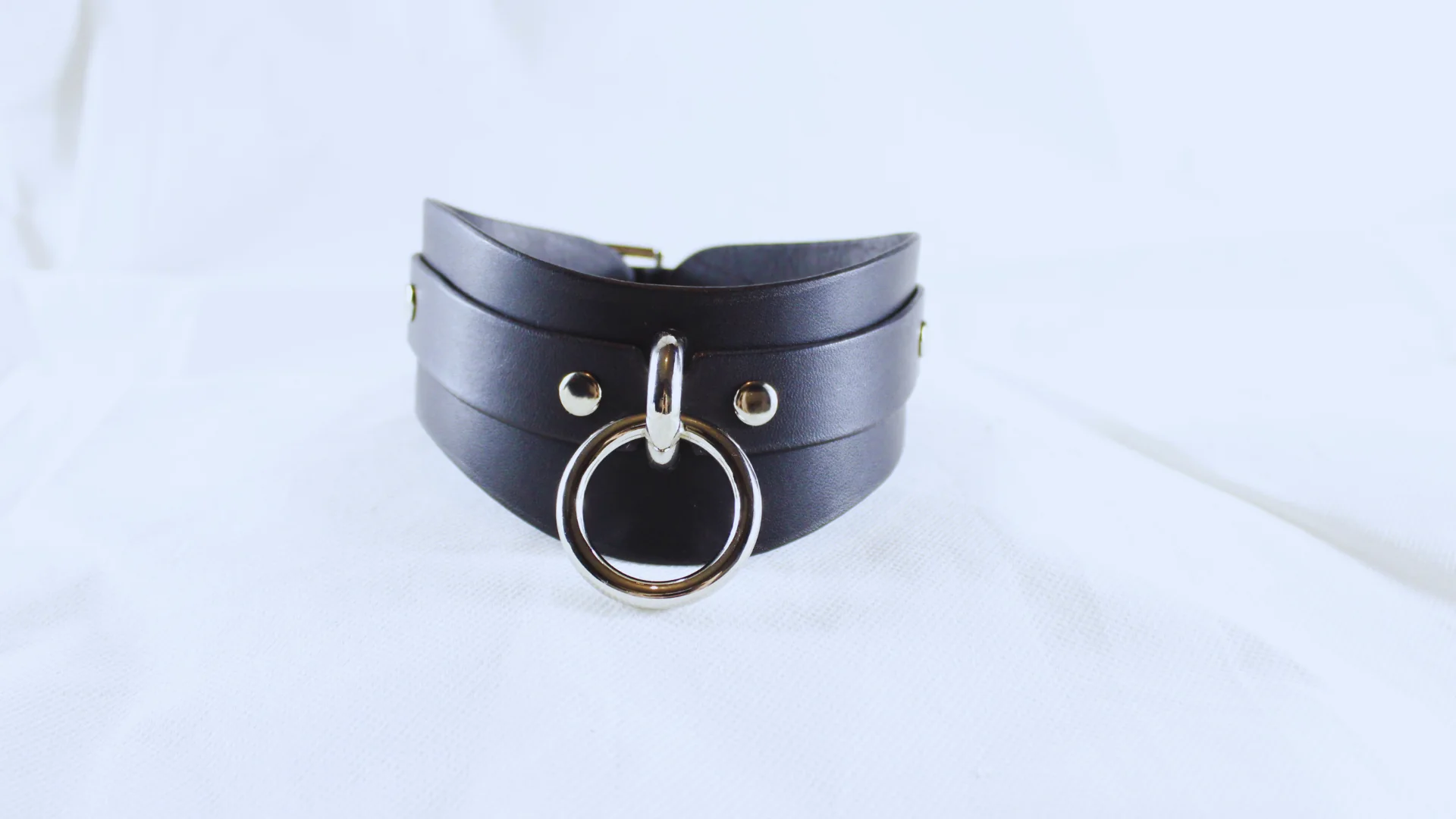 Discreet Day BDSM Collar Minimal Leather Sub Design - Image 2