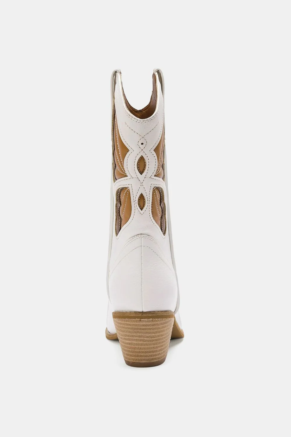 Beast Fashion Butterfly Cut Detail Point Toe Boots - Image 3