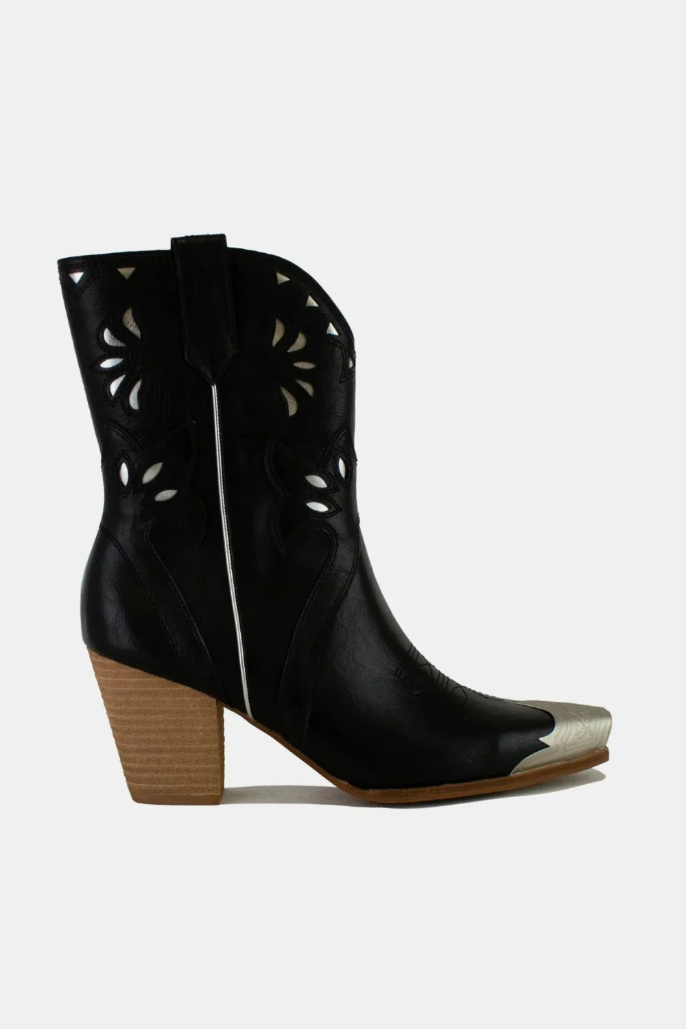 Beast Fashion Cut-Out Floral Embroidery Boots - Image 2