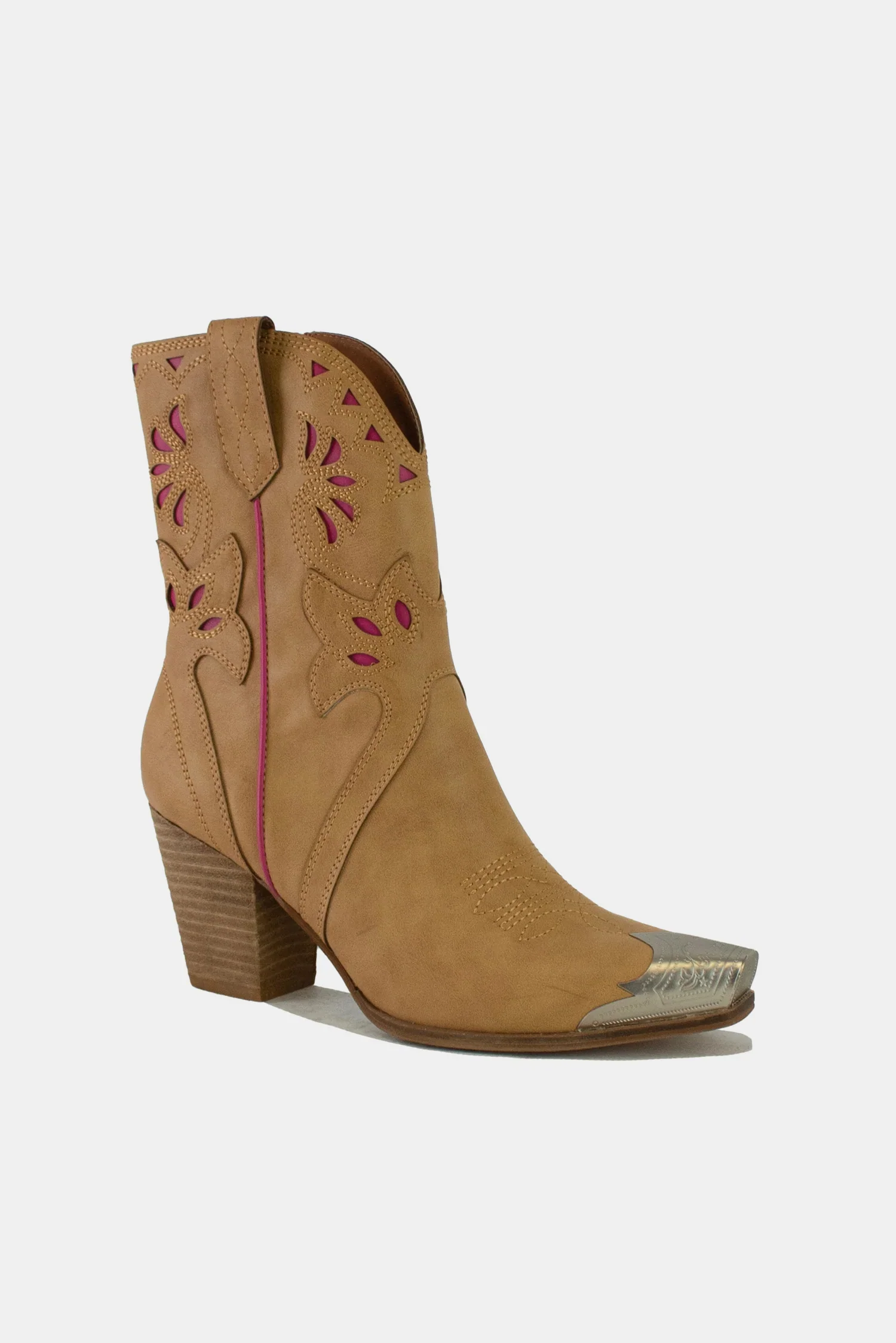 Beast Fashion Cut-Out Floral Embroidery Boots - Image 2
