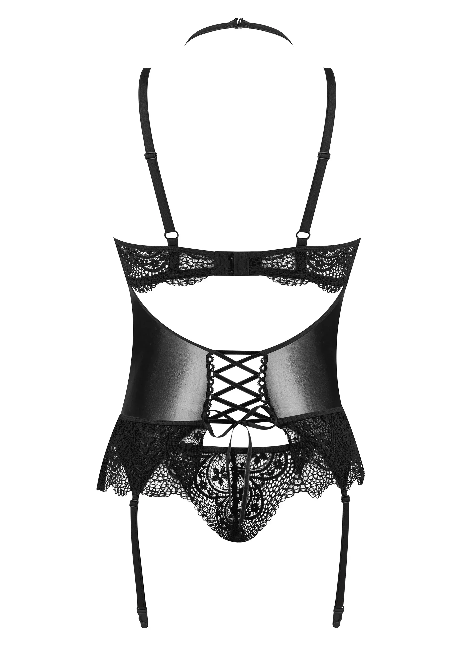 Beauty Night Noir Fantasy Sheer Lace Corset - Image 5