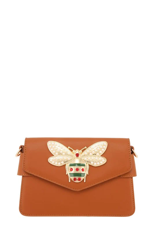 Bee Decorated Crossbody Bag - Image 4