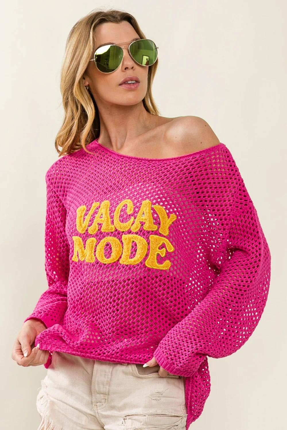BiBi VACAY MODE Embroidered Knit Cover Up - Image 3