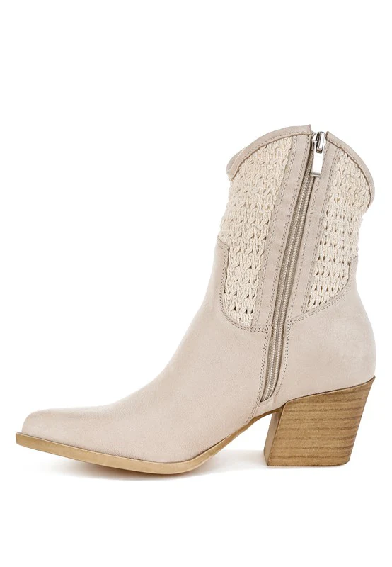 Bimmy Woven Pointy Western Boots - Image 8