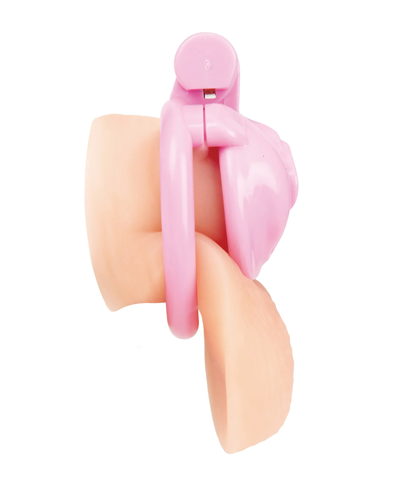 Bitchboy Degrading Mini Chastity Cage w/Pussy Shape - Image 3