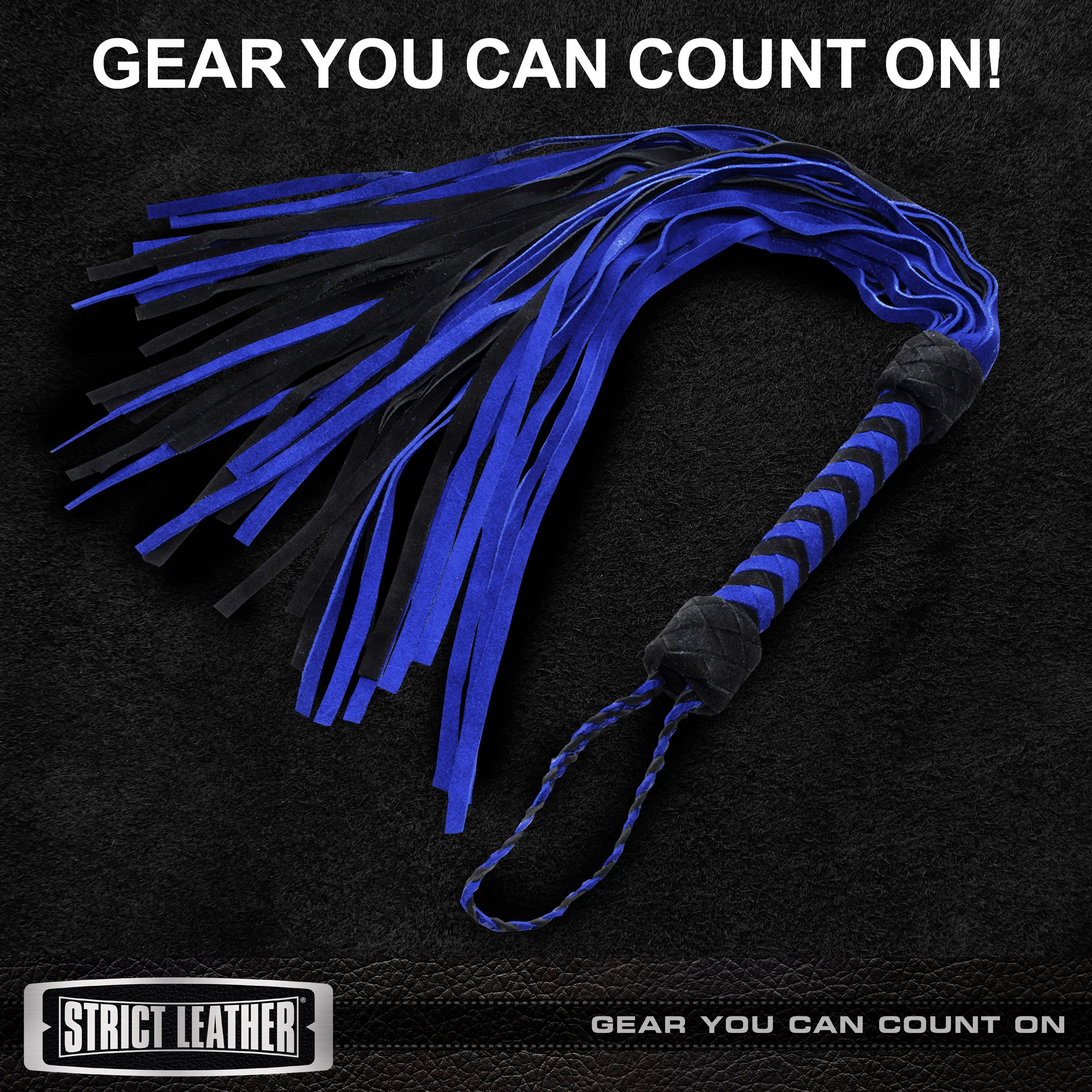 Black And Blue Suede Flogger - Image 7