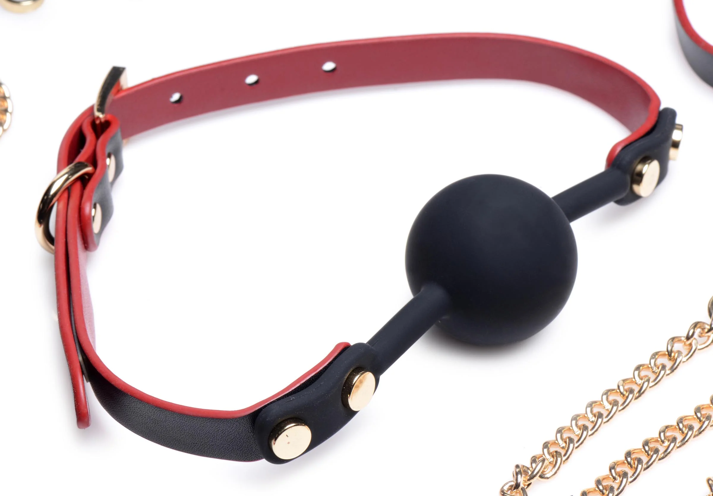 Black And Red Bow Bondage Set With Carry Case - Image 4