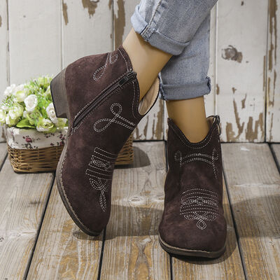 Block Heel Ankle Boots - Image 4