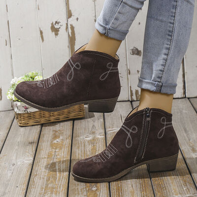Block Heel Ankle Boots - Image 5