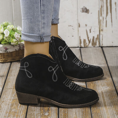Block Heel Ankle Boots - Image 7