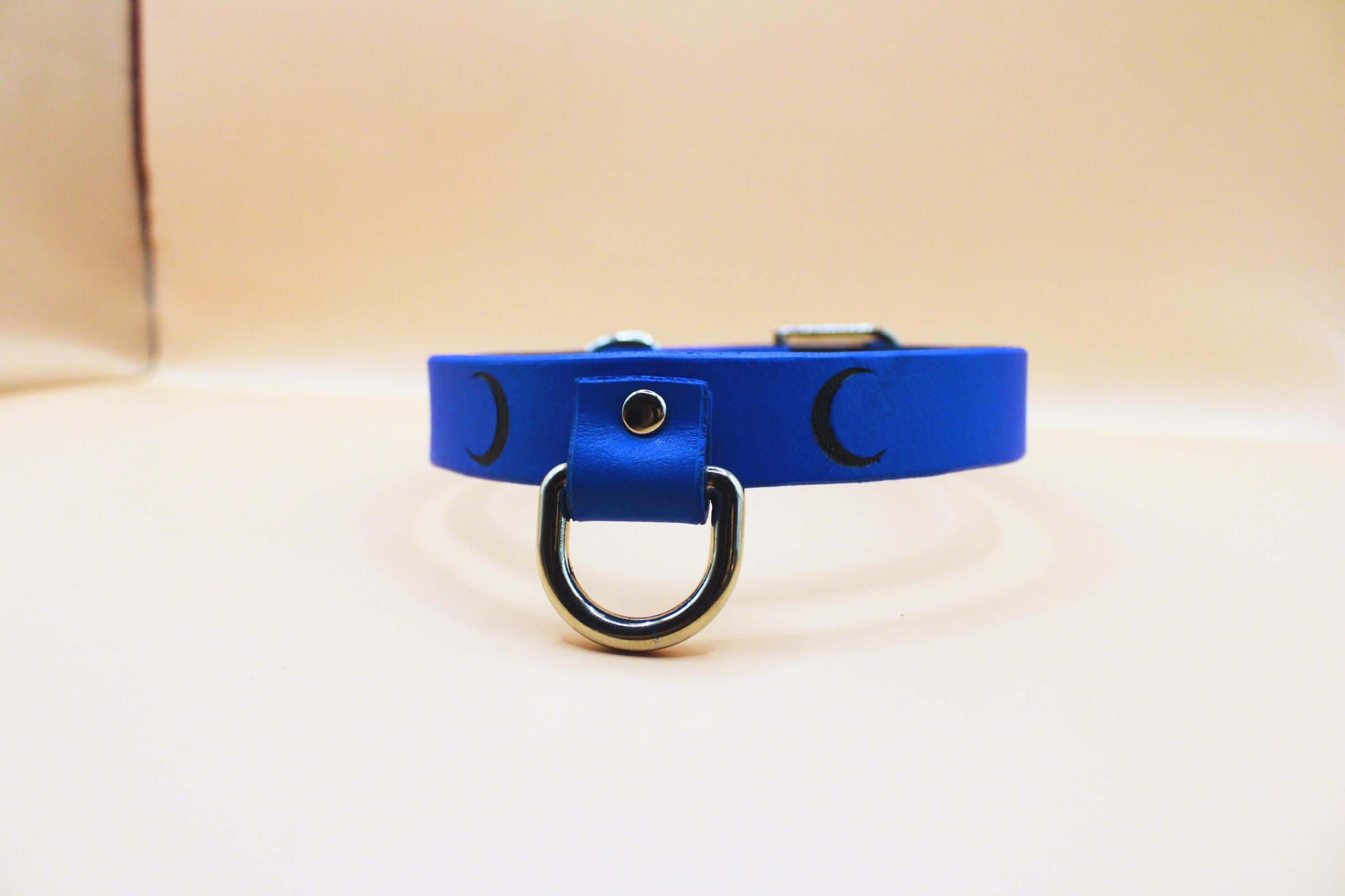 Leather Choker BDSM Choker  Submissive Day Collar - Image 2