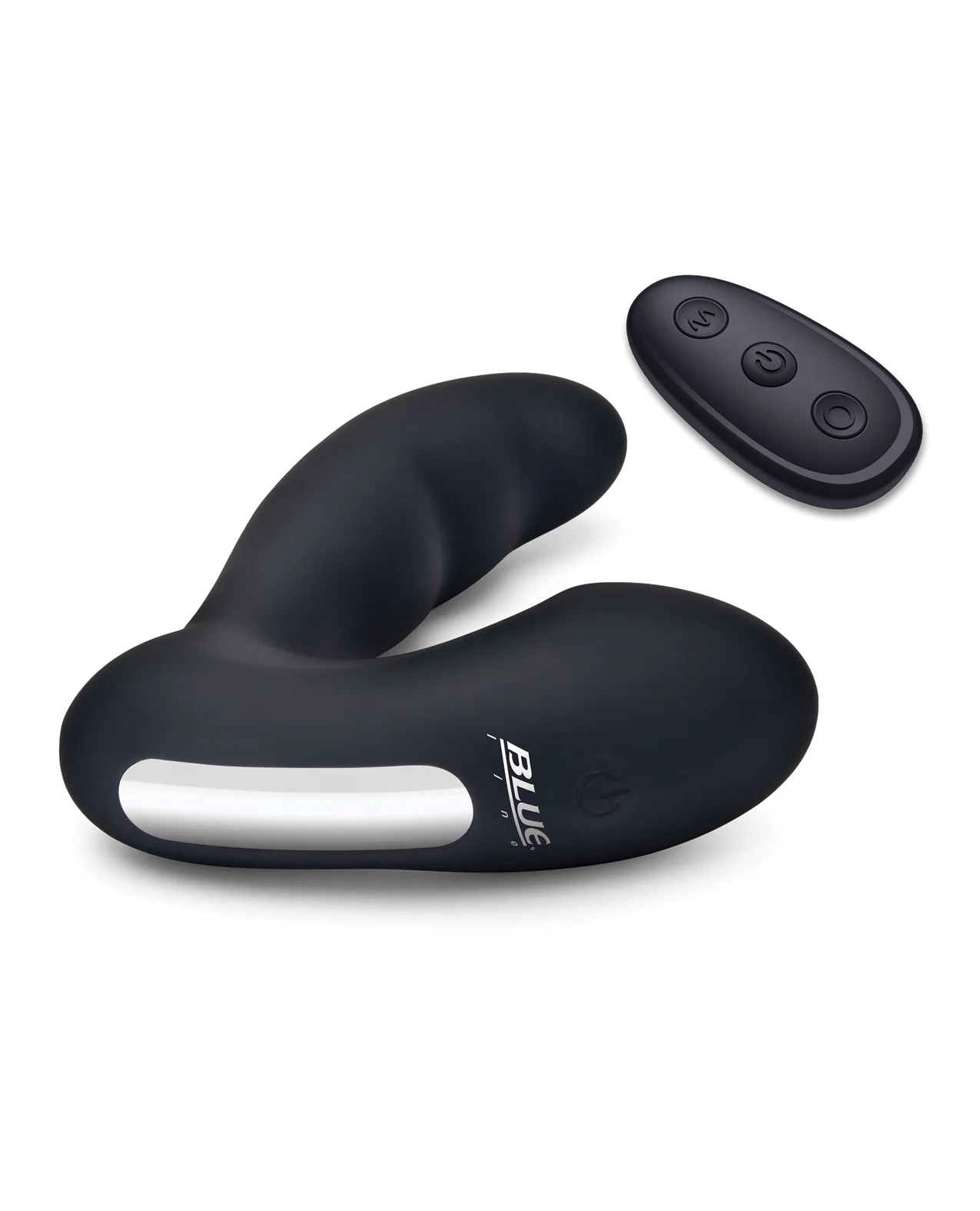 Blue Line Vibrating Prostate Prober w/Remote - Black - Image 4