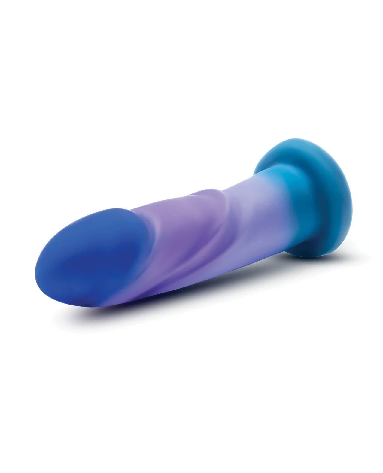 Blush Avant Midnight Rendezvous Silicone Dildo - Ocean Blue - Image 3