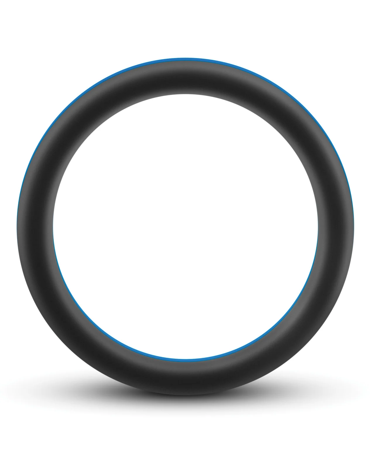 Blush Performance Silicone Go Pro Cock Ring - Black/Blue - Image 3