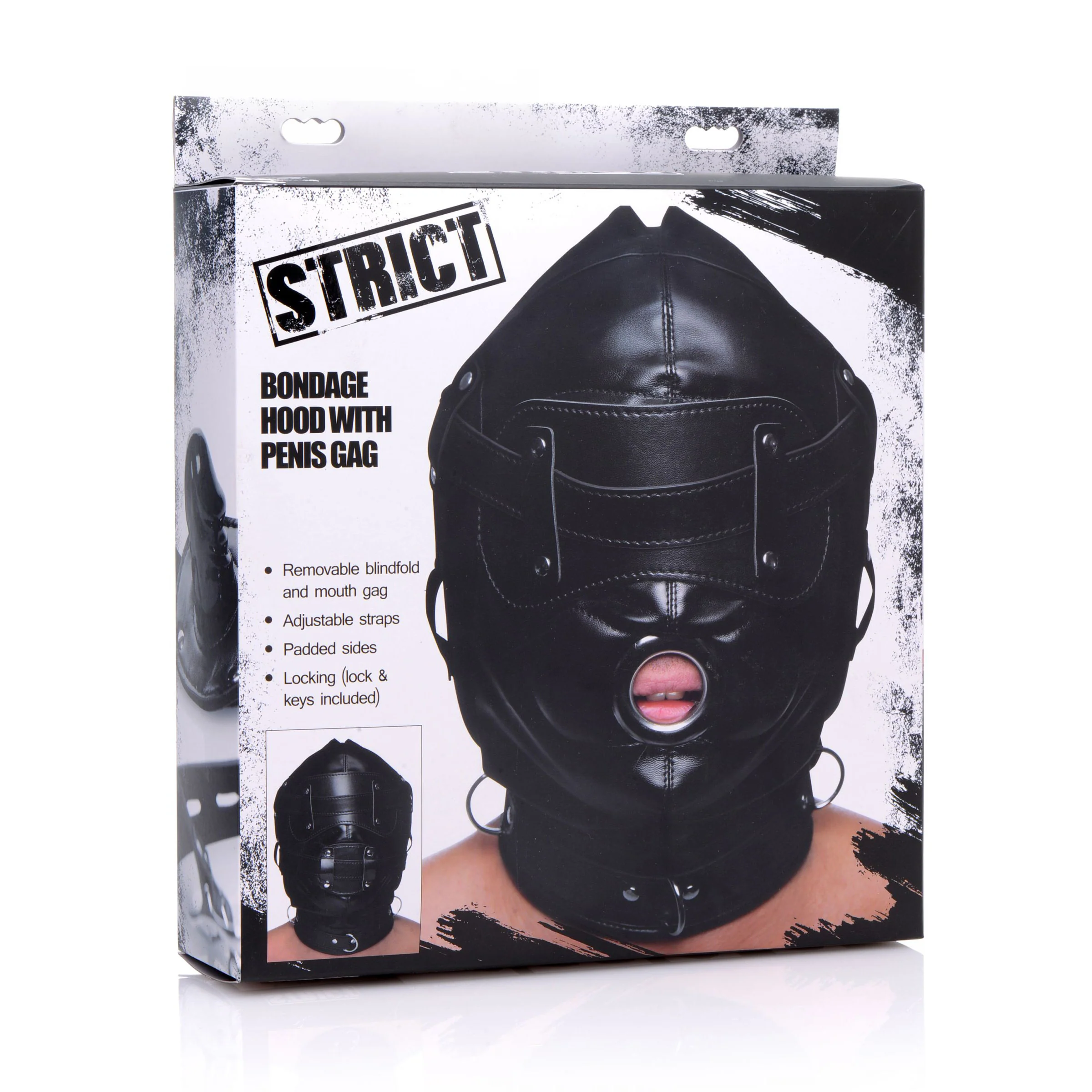 Bondage Hood With Penis Gag - Image 2