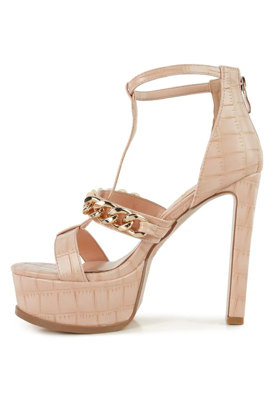BONITA METAL CHAIN ZIP UP SANDAL - Image 10