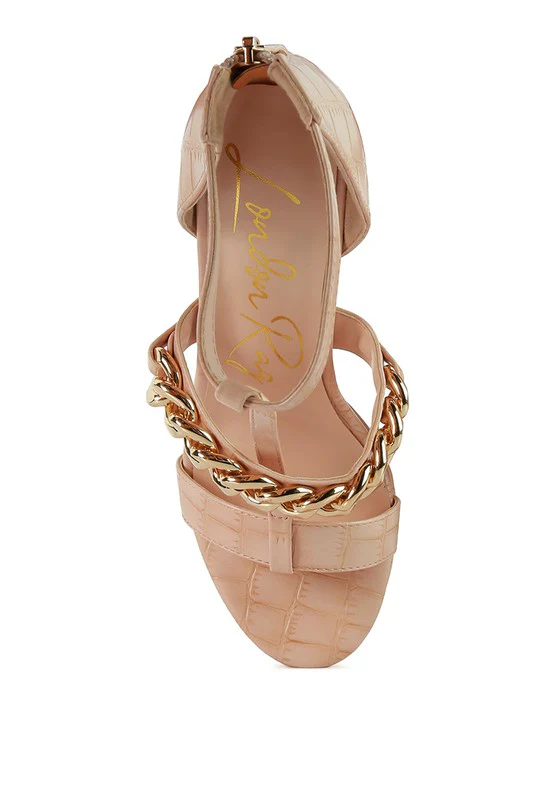 BONITA METAL CHAIN ZIP UP SANDAL - Image 13
