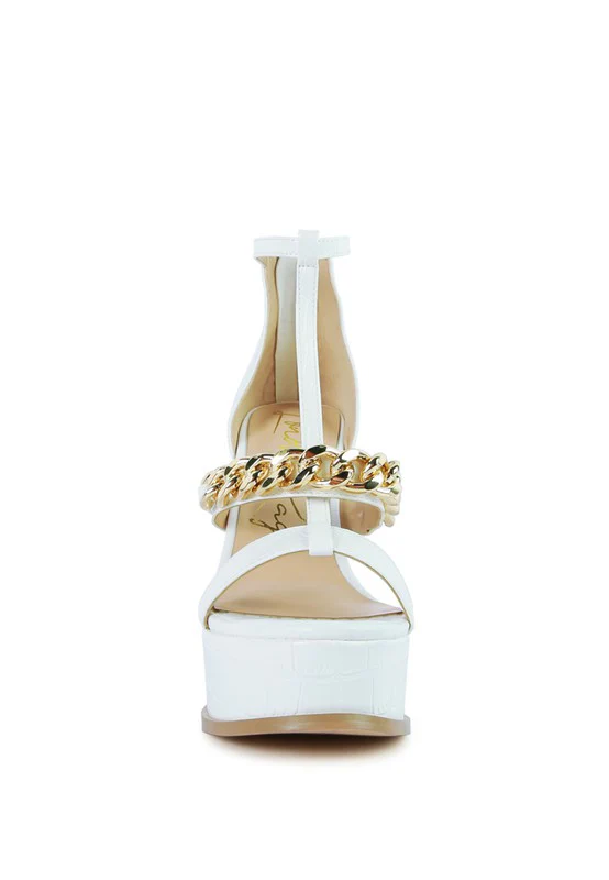 BONITA METAL CHAIN ZIP UP SANDAL - Image 15