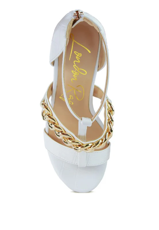 BONITA METAL CHAIN ZIP UP SANDAL - Image 16