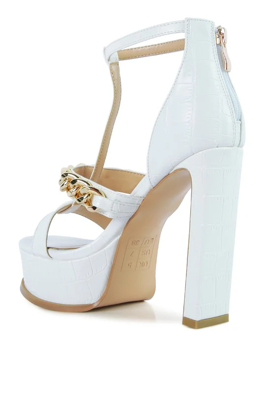 BONITA METAL CHAIN ZIP UP SANDAL - Image 17