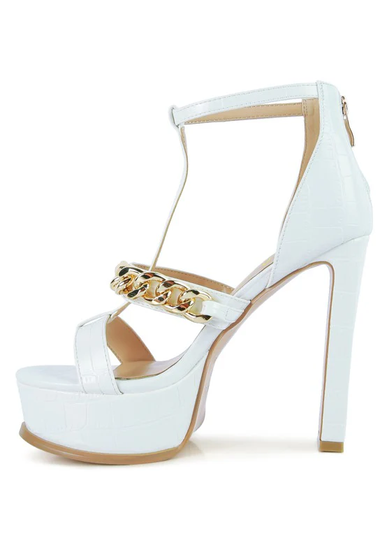 BONITA METAL CHAIN ZIP UP SANDAL - Image 19