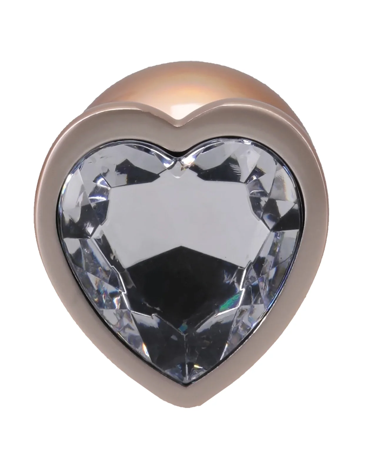Booty Bling Jeweled Metal Plug - Medium Gold - Image 4