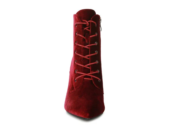 BORNSTA Velvet High Heeled Velvet Boots - Image 8