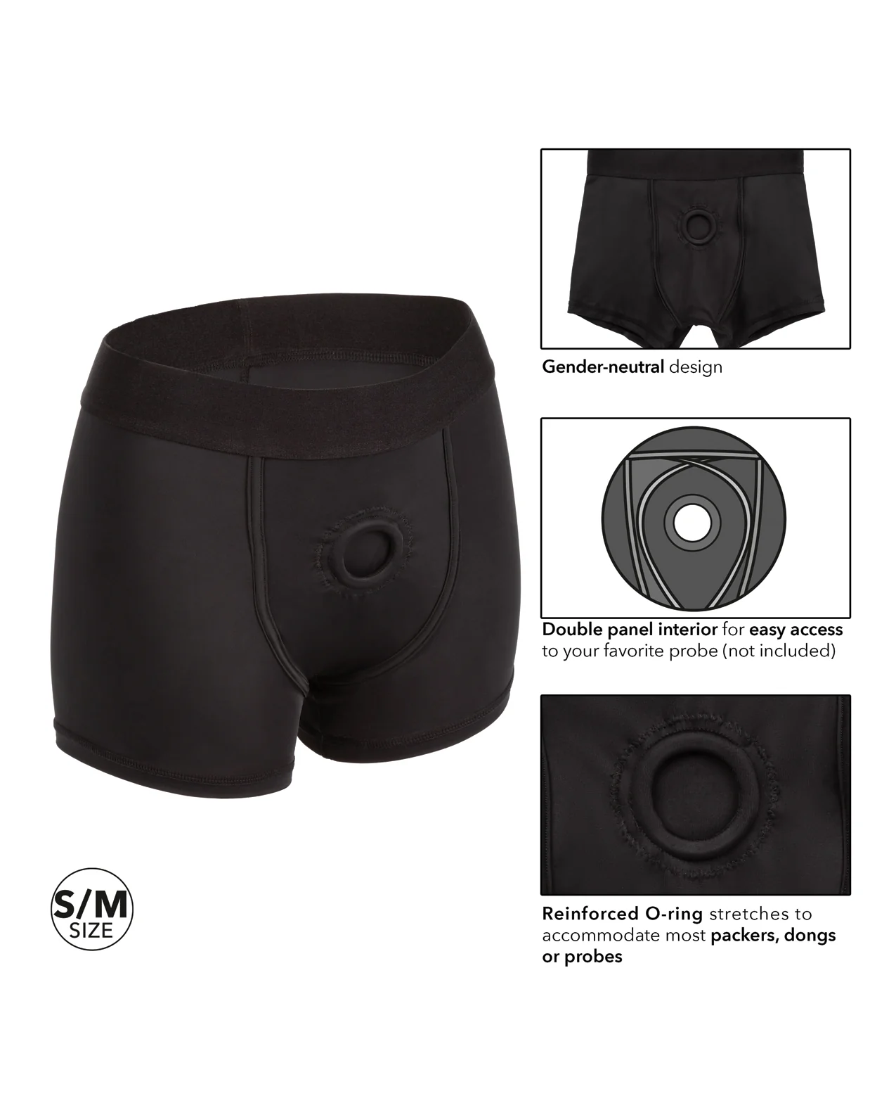 Boundless Boxer Brief S/M - Black - Image 5