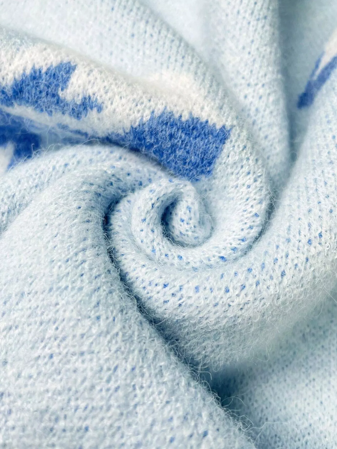 Bow Round Neck Dropped Shoulder Sweater - Image 3