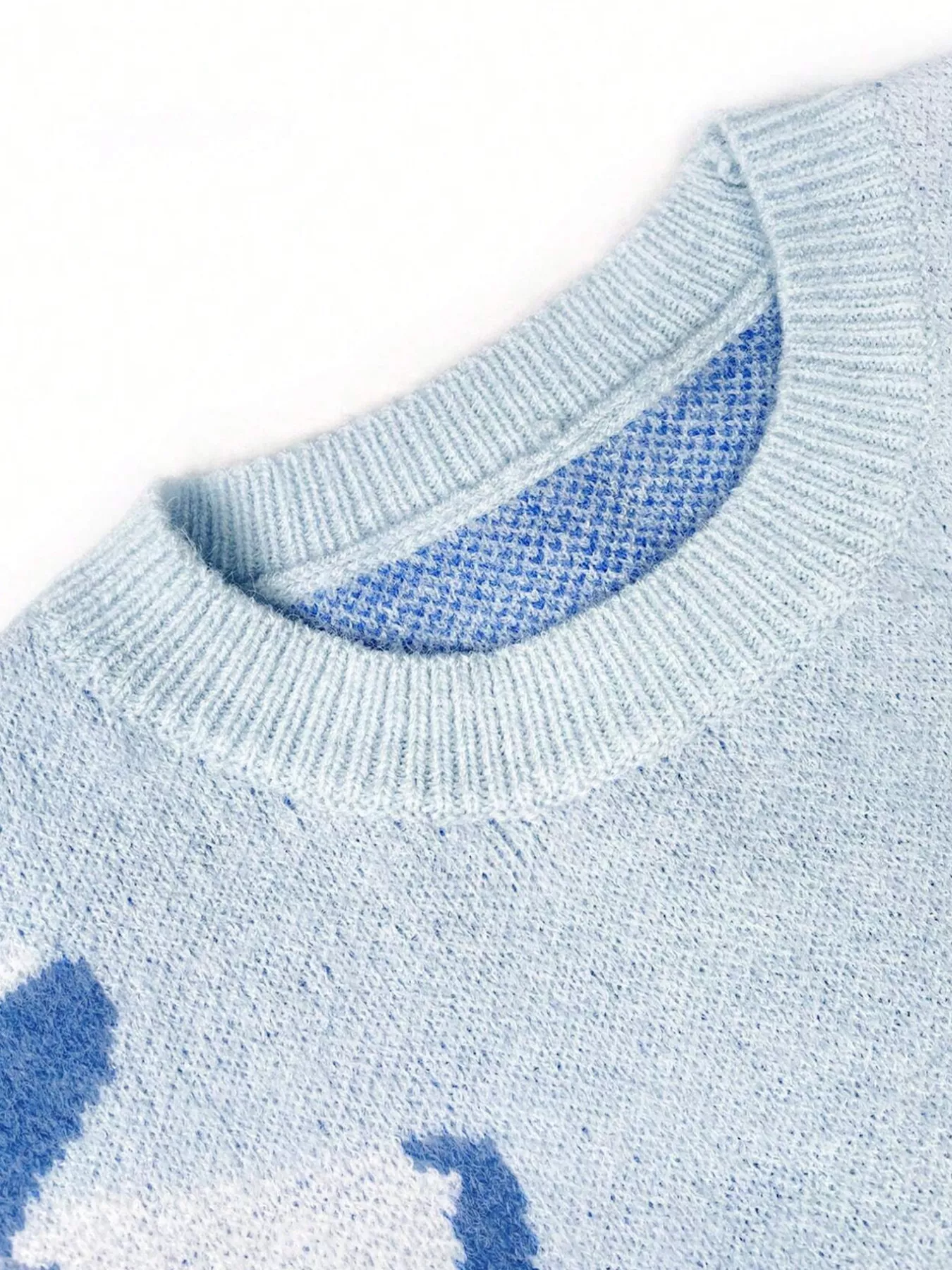 Bow Round Neck Dropped Shoulder Sweater - Image 5