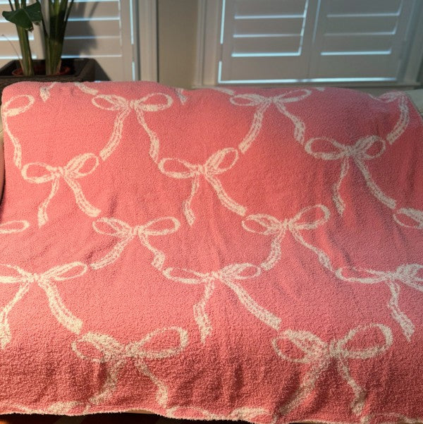 Bow Scalloped Coziest Blanket - Image 4