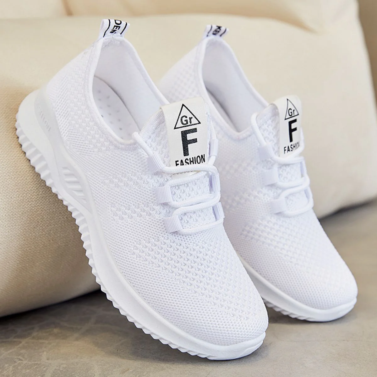 Breathable Mesh Lace Up Athletic - Image 7