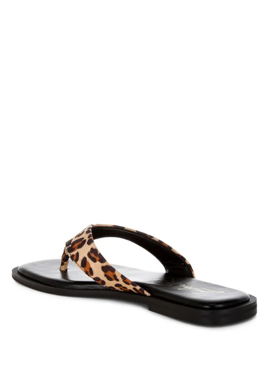 Buchi Animal Print Thong Flats - Image 2
