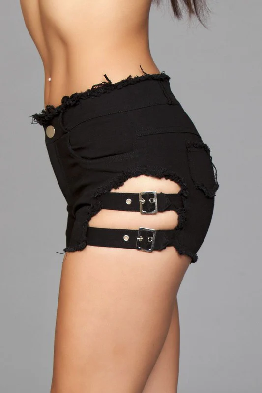 Buckled Down Denim Shorts - Image 2